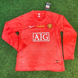 Manchester   United   Home   2007-08   -   Retro   Shirt