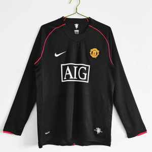 Manchester   United   2007-08   Away   -   Retro   (Full   Sleeves)