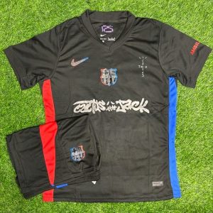 FC Barcelona x Cactus Jack Black Edition Jersey & Shorts Set