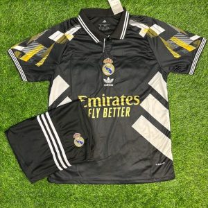 Real Madrid Black Special Edition Jersey & Shorts Set
